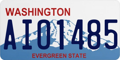 WA license plate AIO1485