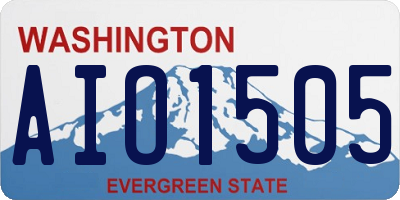 WA license plate AIO1505