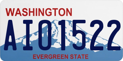 WA license plate AIO1522