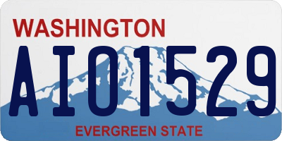 WA license plate AIO1529