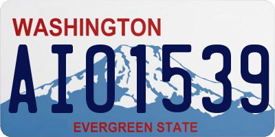 WA license plate AIO1539