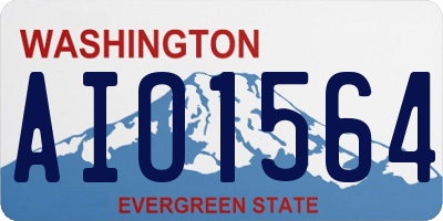 WA license plate AIO1564