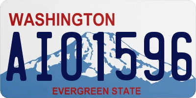 WA license plate AIO1596