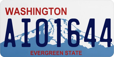 WA license plate AIO1644