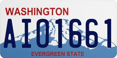 WA license plate AIO1661