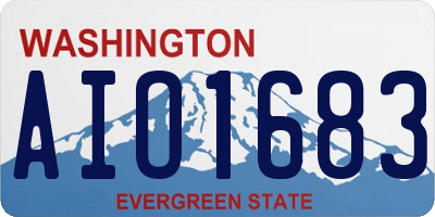 WA license plate AIO1683