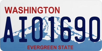 WA license plate AIO1690