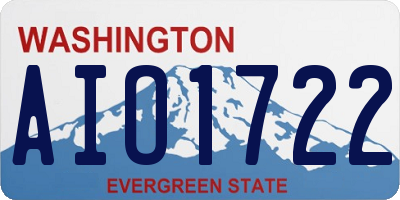 WA license plate AIO1722