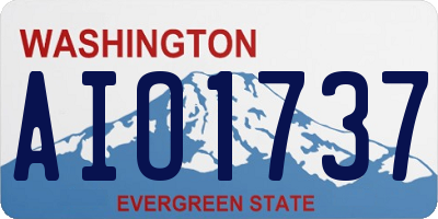 WA license plate AIO1737