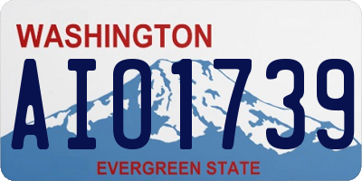 WA license plate AIO1739