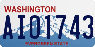 WA license plate AIO1743