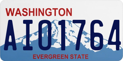 WA license plate AIO1764