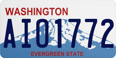 WA license plate AIO1772