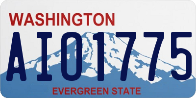 WA license plate AIO1775