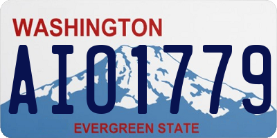 WA license plate AIO1779
