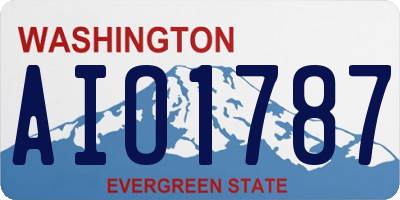 WA license plate AIO1787