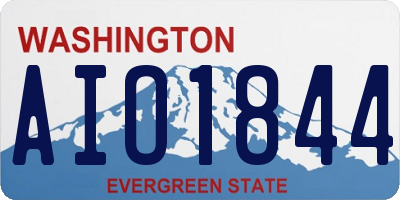 WA license plate AIO1844