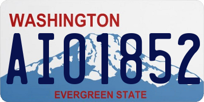 WA license plate AIO1852