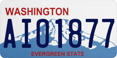 WA license plate AIO1877