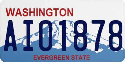 WA license plate AIO1878