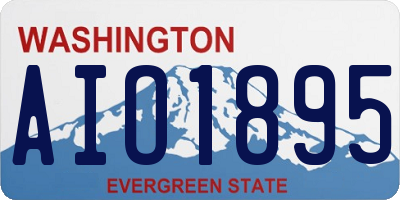 WA license plate AIO1895