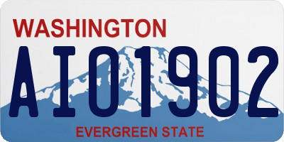 WA license plate AIO1902