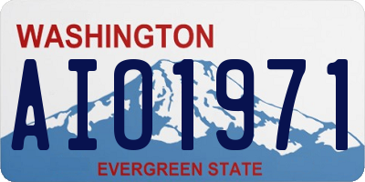 WA license plate AIO1971