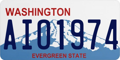 WA license plate AIO1974