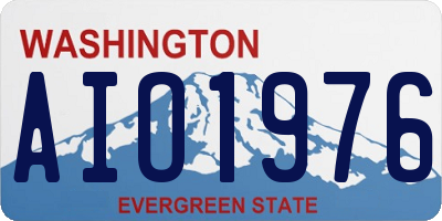 WA license plate AIO1976