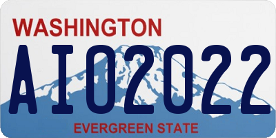 WA license plate AIO2022
