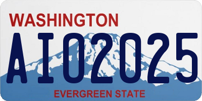 WA license plate AIO2025