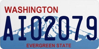 WA license plate AIO2079