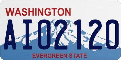 WA license plate AIO2120