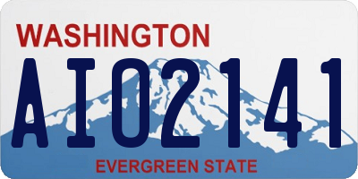 WA license plate AIO2141
