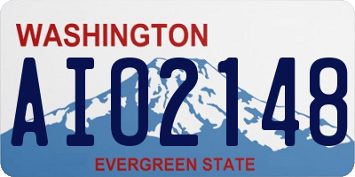 WA license plate AIO2148