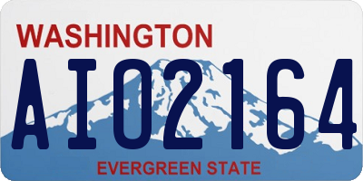 WA license plate AIO2164