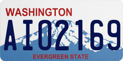 WA license plate AIO2169