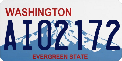WA license plate AIO2172