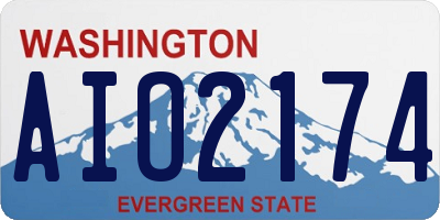 WA license plate AIO2174