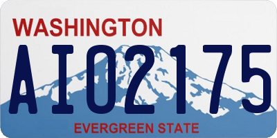 WA license plate AIO2175