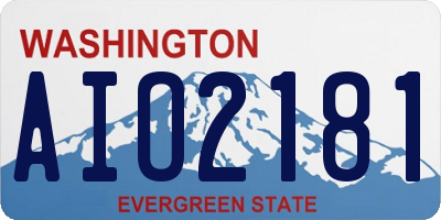 WA license plate AIO2181
