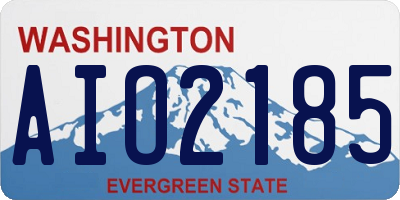 WA license plate AIO2185