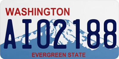 WA license plate AIO2188