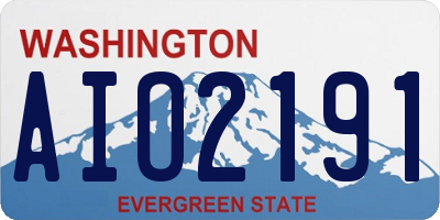 WA license plate AIO2191