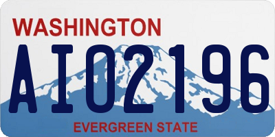 WA license plate AIO2196