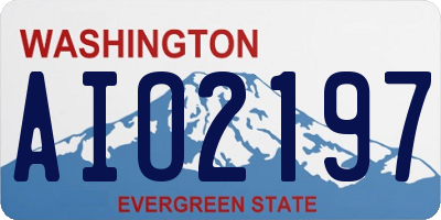 WA license plate AIO2197