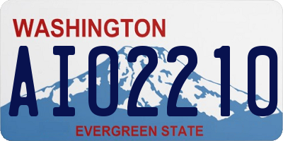 WA license plate AIO2210