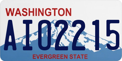 WA license plate AIO2215