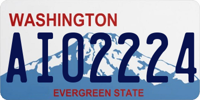 WA license plate AIO2224