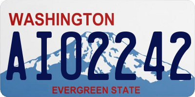 WA license plate AIO2242